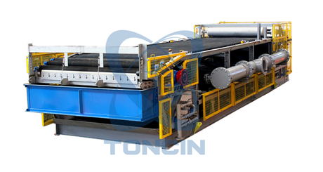 固体と液体を分離する横型 DU ゴム製真空ベルト フィルター廃水処理プラント