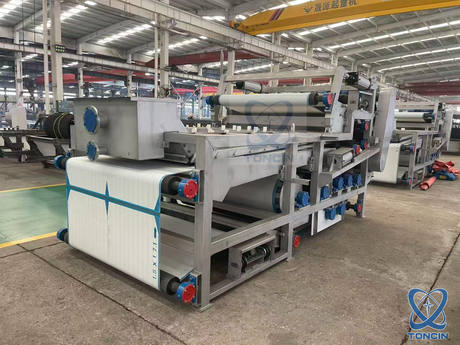 大容量工業用脱水ベルトフィルターシステム