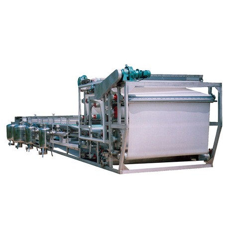 スラッジ脱水用のベルトフィルタープレス